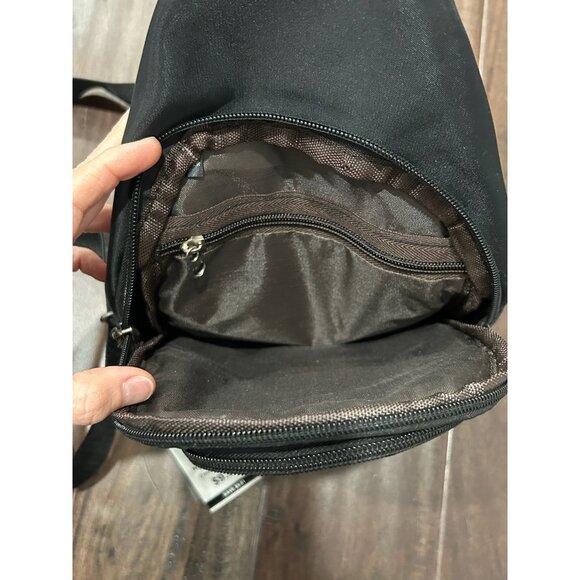 Westend NWT Black Crossbody Sling Backpack Adjustable Strap Zippered Compartment - Picture 6 of 12
